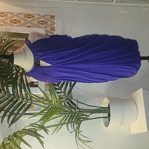 NWT BCBG MAXAZRIA Blue mini dress jewel detail